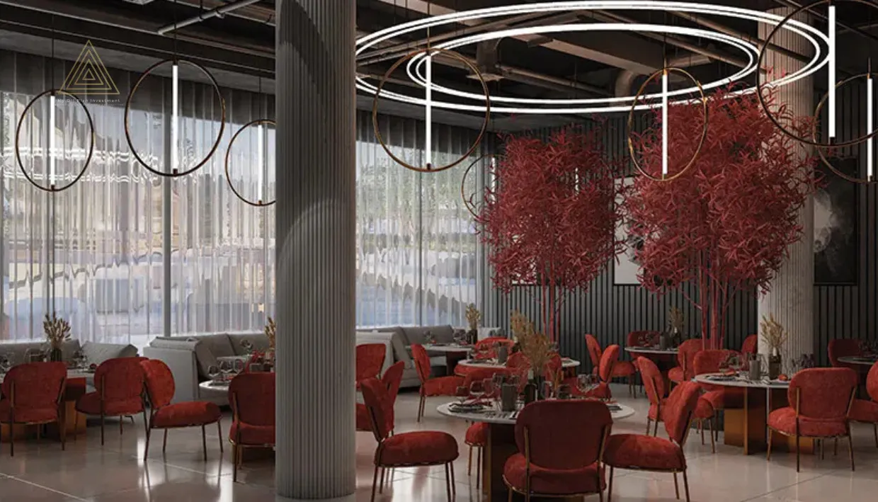 Elitz 2 at Jumeirah Village Circle by Danube Propertiesإليتز 2 في قرية جميرا سيركل من دانوب العقاريةdinning area