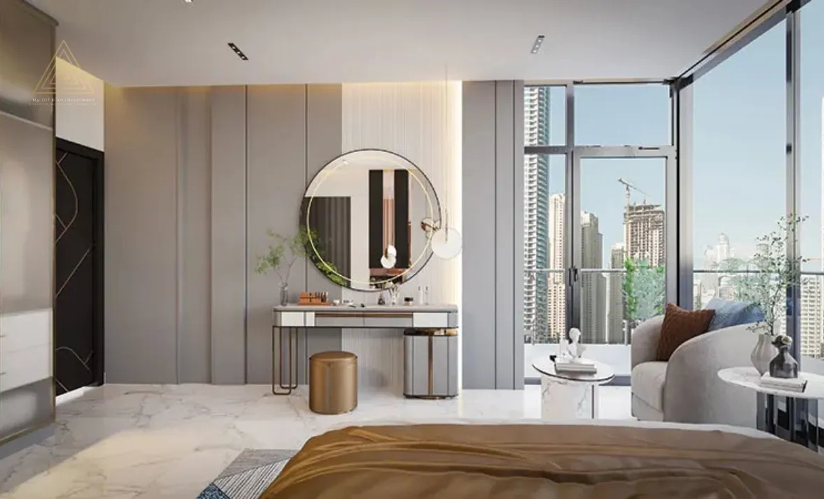 Elitz 2 at Jumeirah Village Circle by Danube Propertiesإليتز 2 في قرية جميرا سيركل من دانوب العقاريةdressing area