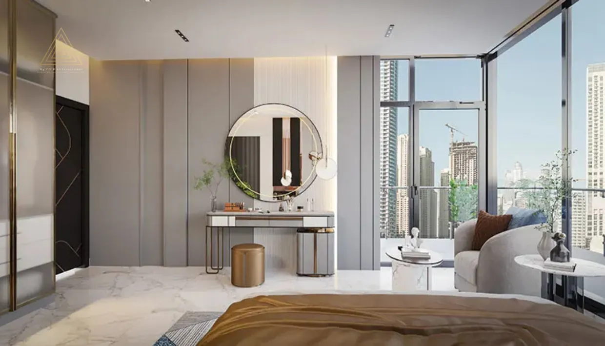 Elitz 2 at Jumeirah Village Circle by Danube Propertiesإليتز 2 في قرية جميرا سيركل من دانوب العقاريةdressing area