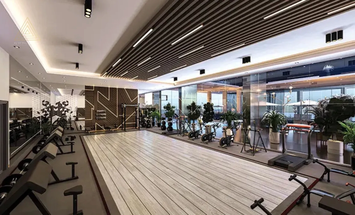 Elitz 2 at Jumeirah Village Circle by Danube Propertiesإليتز 2 في قرية جميرا سيركل من دانوب العقاريةgym