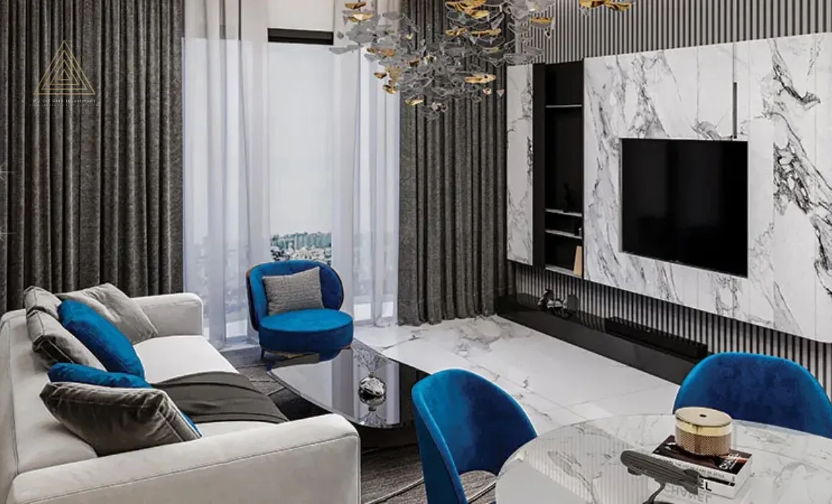 Elitz 2 at Jumeirah Village Circle by Danube Propertiesإليتز 2 في قرية جميرا سيركل من دانوب العقاريةliving