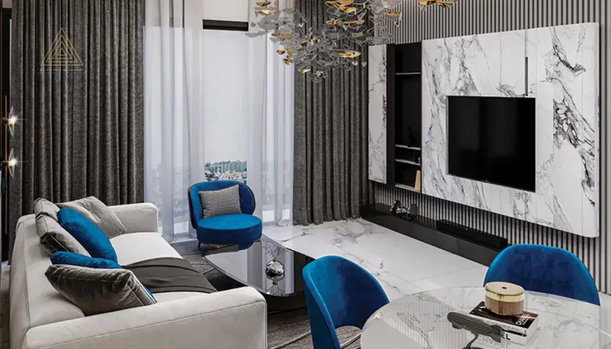 Elitz 2 at Jumeirah Village Circle by Danube Propertiesإليتز 2 في قرية جميرا سيركل من دانوب العقاريةliving