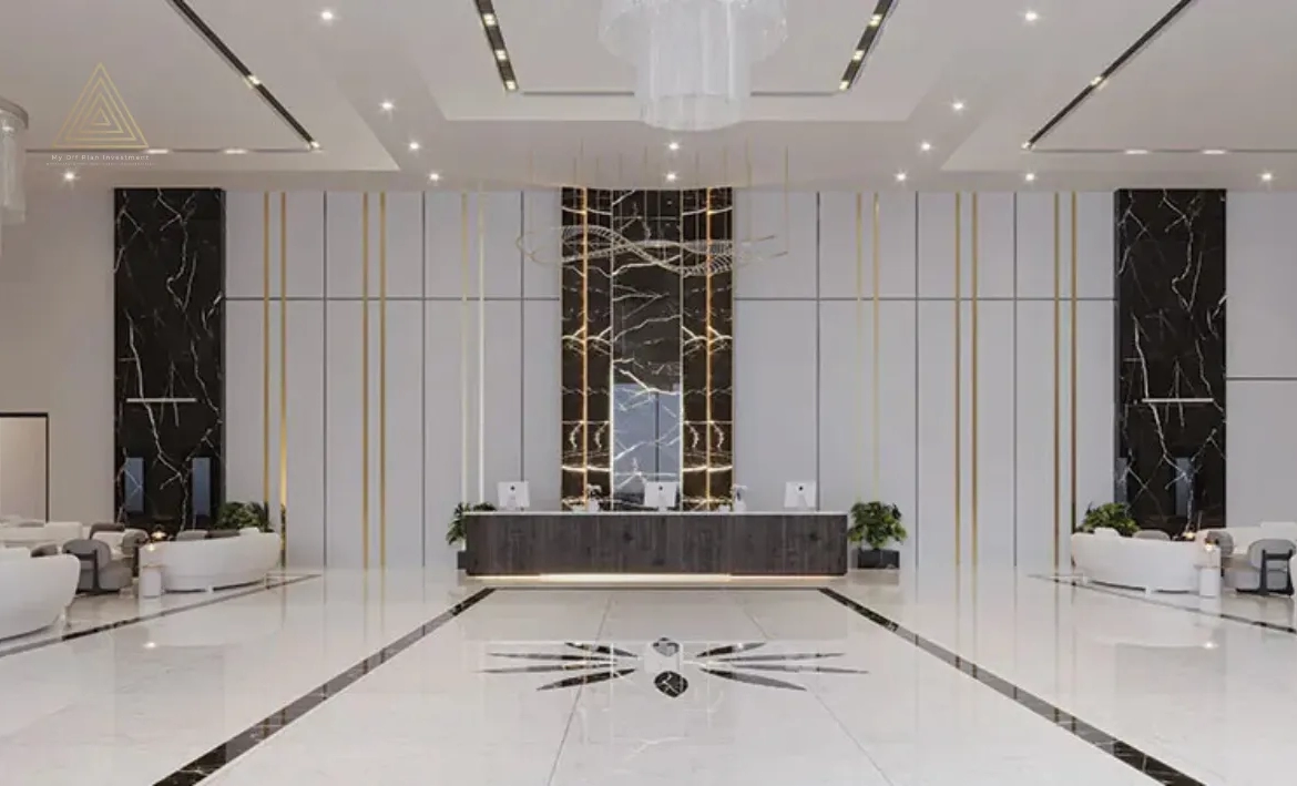 Elitz 2 at Jumeirah Village Circle by Danube Propertiesإليتز 2 في قرية جميرا سيركل من دانوب العقاريةlobby