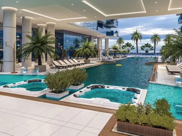 Elitz 2 at Jumeirah Village Circle by Danube Propertiesإليتز 2 في قرية جميرا سيركل من دانوب العقاريةswimming pool