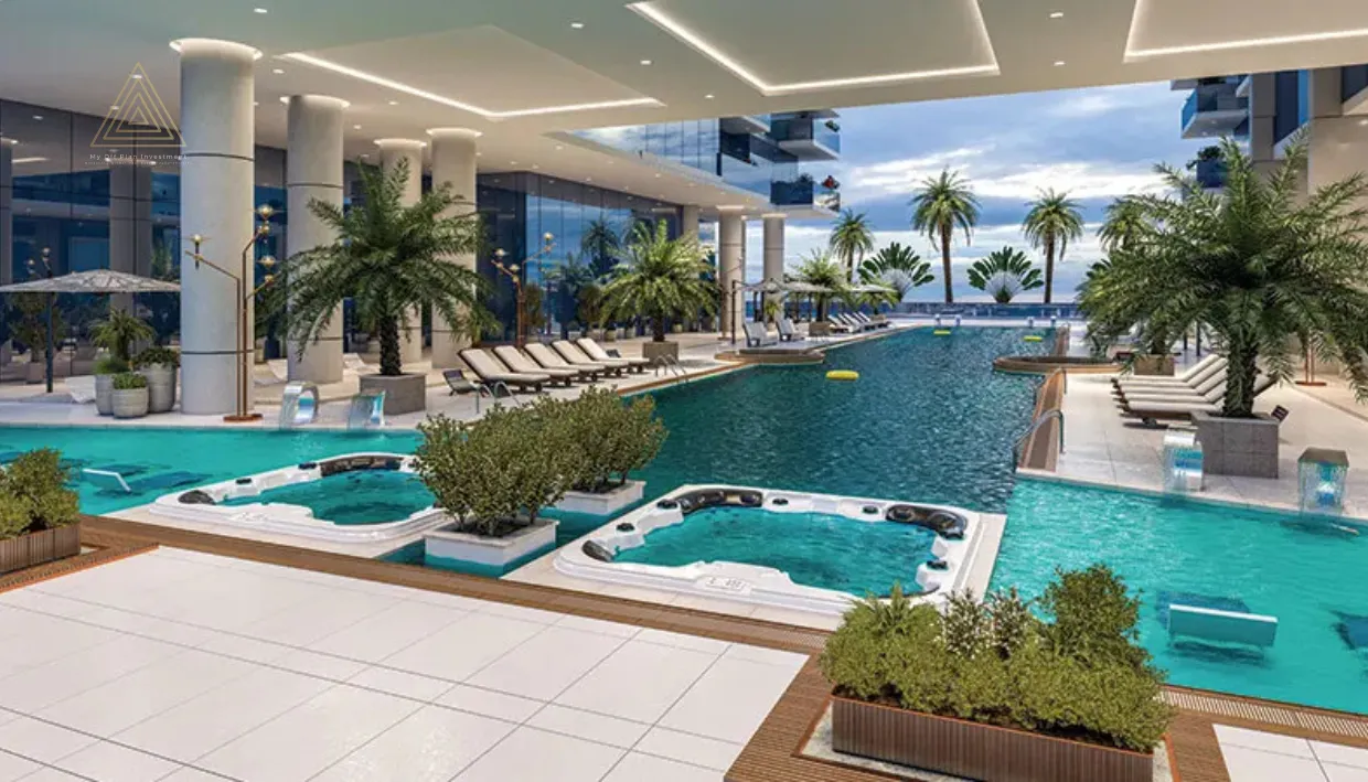 Elitz 2 at Jumeirah Village Circle by Danube Propertiesإليتز 2 في قرية جميرا سيركل من دانوب العقاريةswimming pool