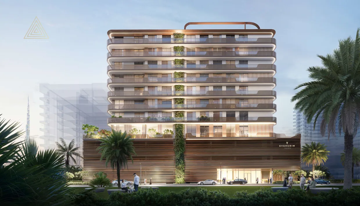 Evergr1n House 2 at Jumeirah Garden City by Object 1 Developmentإيفرجرين هاوس 2 في جميرا جاردن سيتي من كائن 1 للتطويرbuilding