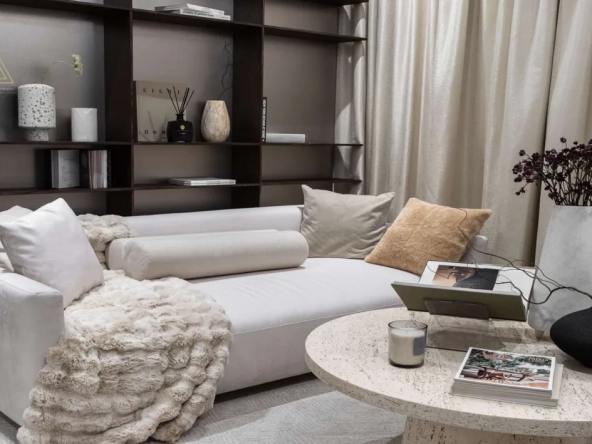 Evergr1n House 2 at Jumeirah Garden City by Object 1 Developmentإيفرجرين هاوس 2 في جميرا جاردن سيتي من كائن 1 للتطويرliving area