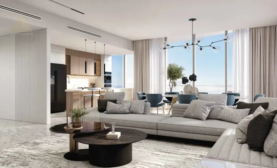 Hatimi Residences by Fakhruddin at Dubai Islandsهاتيمي ريزيدنسز من فخر الدين في جزر دبيliving room