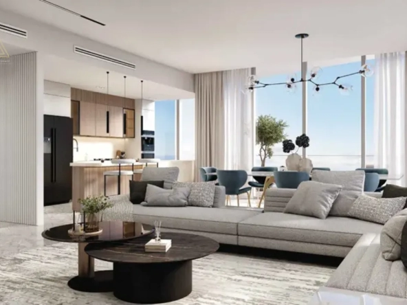 Hatimi Residences by Fakhruddin at Dubai Islandsهاتيمي ريزيدنسز من فخر الدين في جزر دبيliving room