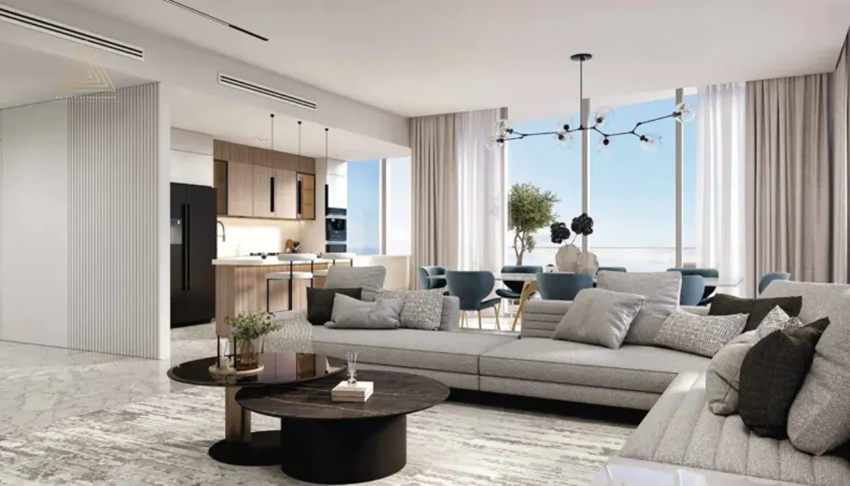 Hatimi Residences by Fakhruddin at Dubai Islandsهاتيمي ريزيدنسز من فخر الدين في جزر دبيliving room