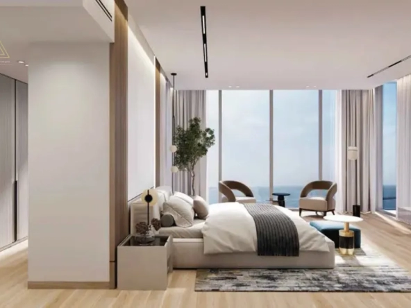 Hatimi Residences by Fakhruddin at Dubai Islandsهاتيمي ريزيدنسز من فخر الدين في جزر دبيmaster bedroom