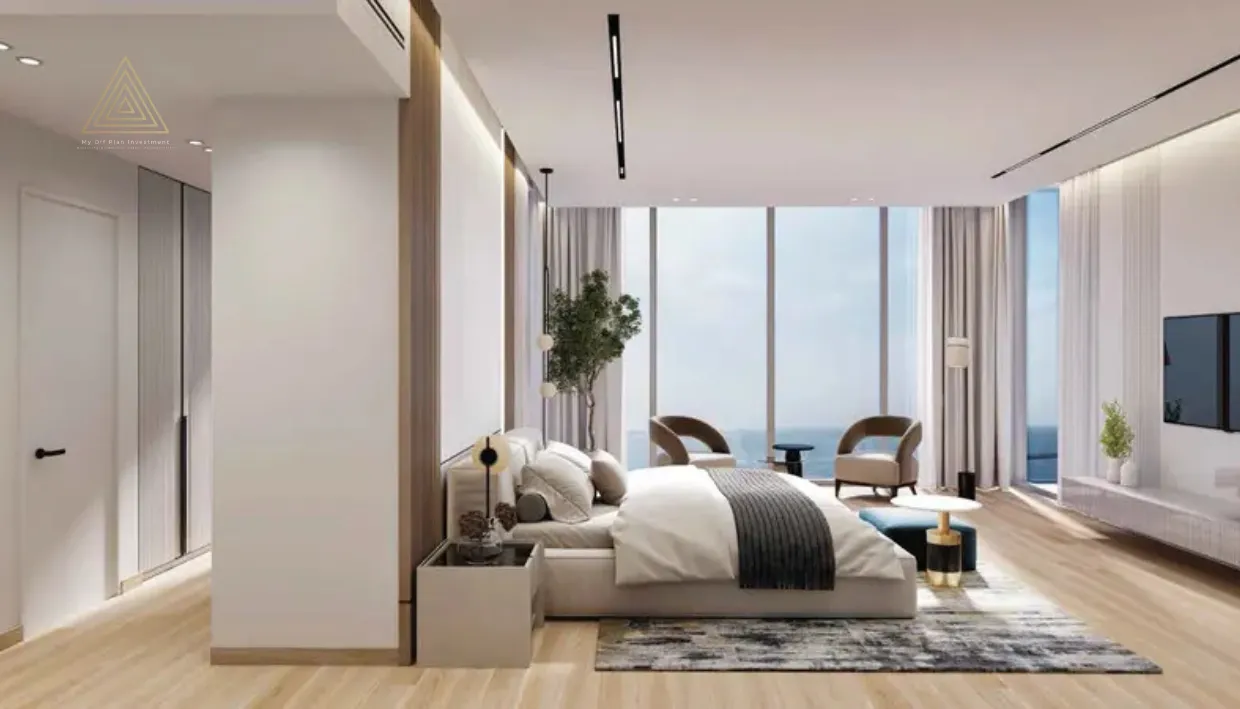 Hatimi Residences by Fakhruddin at Dubai Islandsهاتيمي ريزيدنسز من فخر الدين في جزر دبيmaster bedroom