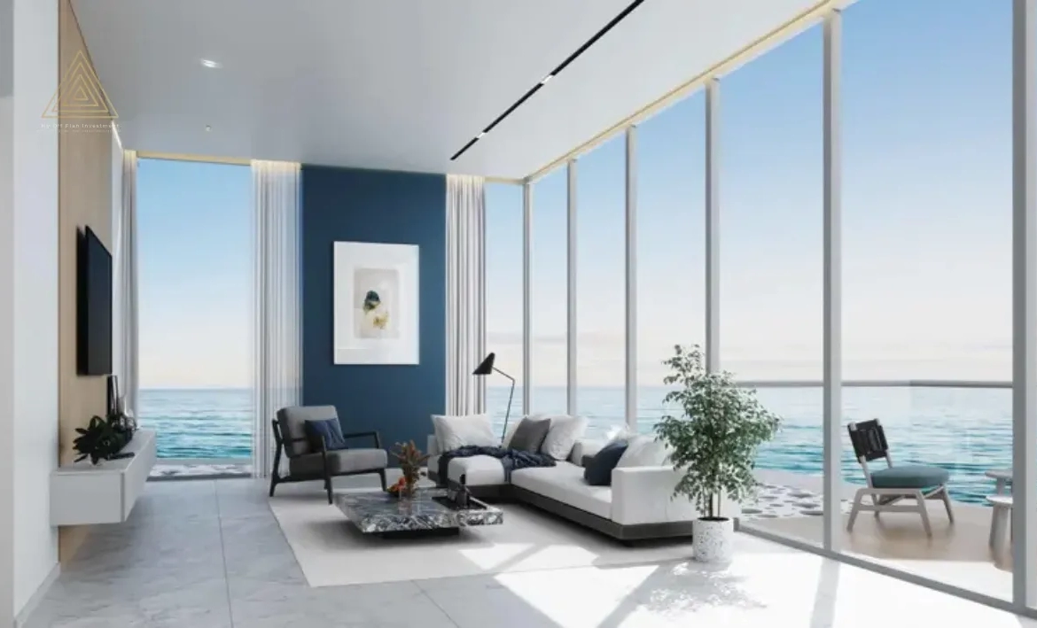 Hatimi Residences by Fakhruddin at Dubai Islandsهاتيمي ريزيدنسز من فخر الدين في جزر دبيtv lounge