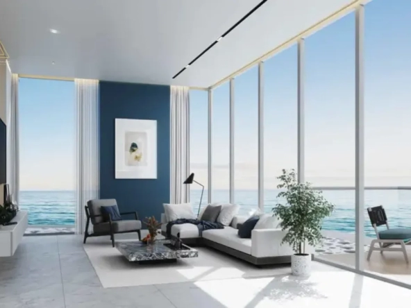 Hatimi Residences by Fakhruddin at Dubai Islandsهاتيمي ريزيدنسز من فخر الدين في جزر دبيtv lounge