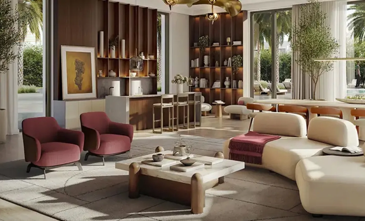 Kaia at The Valley by Emaar Propertiesكايا في ذا فالي من إعمار العقاريةliving
