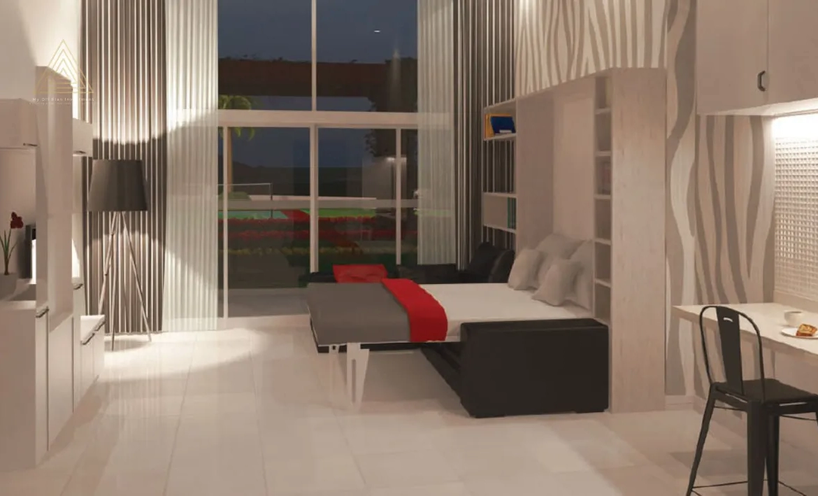 Miraclz by Danube Properties at Arjan, Dubaiميراكلز من دانوب العقارية في أرجان، دبيbedroom