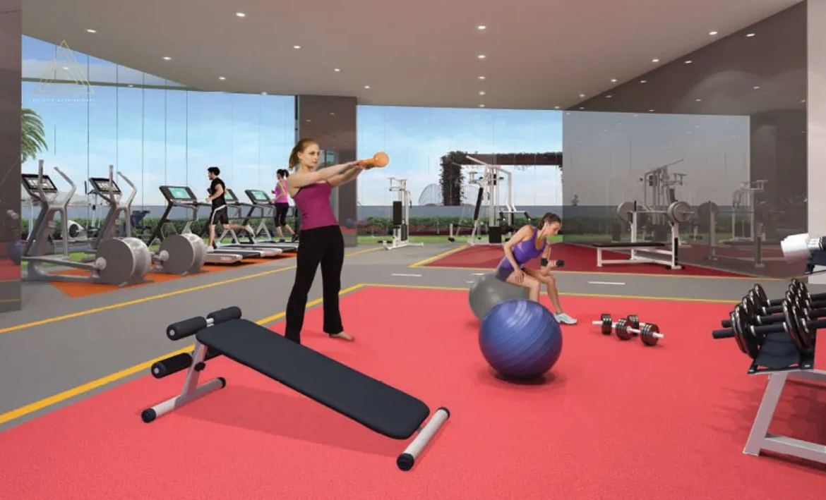 Miraclz by Danube Properties at Arjan, Dubaiميراكلز من دانوب العقارية في أرجان، دبيgym