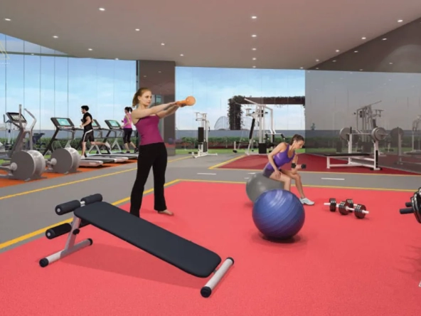 Miraclz by Danube Properties at Arjan, Dubaiميراكلز من دانوب العقارية في أرجان، دبيgym