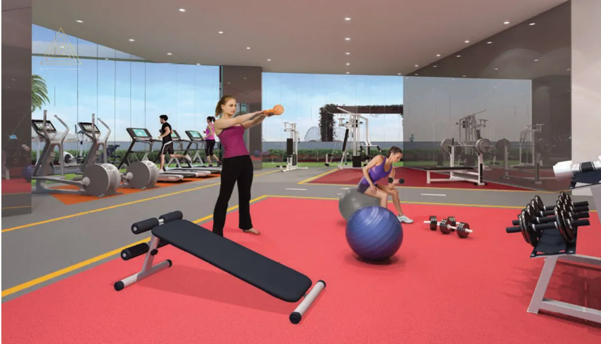 Miraclz by Danube Properties at Arjan, Dubaiميراكلز من دانوب العقارية في أرجان، دبيgym