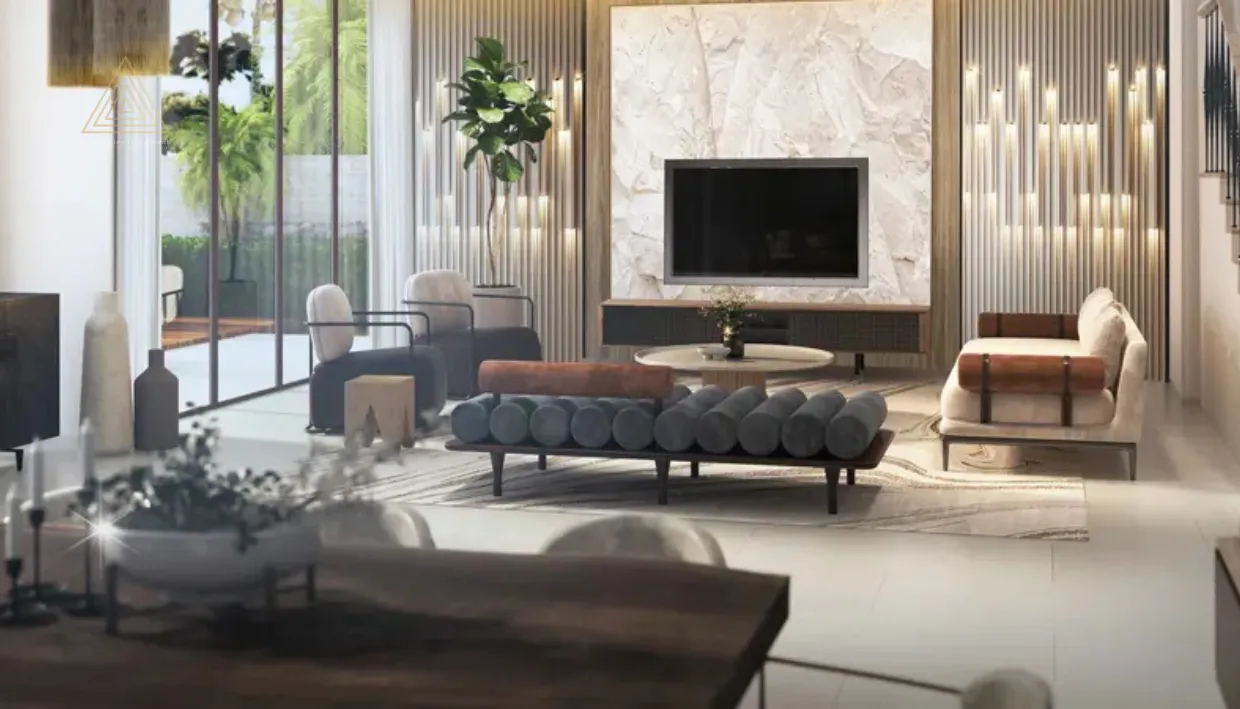 Mykonos at Damac Lagoons, Dubai by Damac Propertiesميكونوس في داماك لاجونز، دبي من داماك العقاريةliving