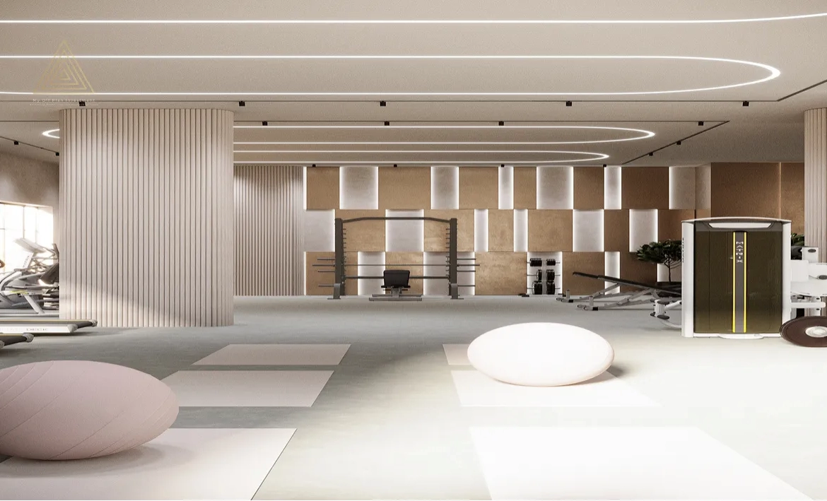 Q Gardens Lofts 2 at JVC, Dubai by AYS Developerكيو جاردنز لوفتس 2 في قرية جميرا الدائرية، دبي من أيس المطورgym