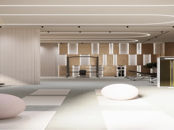 Q Gardens Lofts 2 at JVC, Dubai by AYS Developerكيو جاردنز لوفتس 2 في قرية جميرا الدائرية، دبي من أيس المطورgym