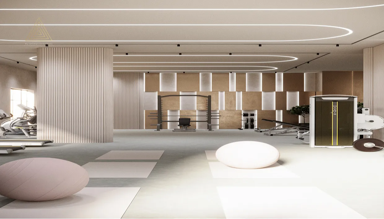 Q Gardens Lofts 2 at JVC, Dubai by AYS Developerكيو جاردنز لوفتس 2 في قرية جميرا الدائرية، دبي من أيس المطورgym