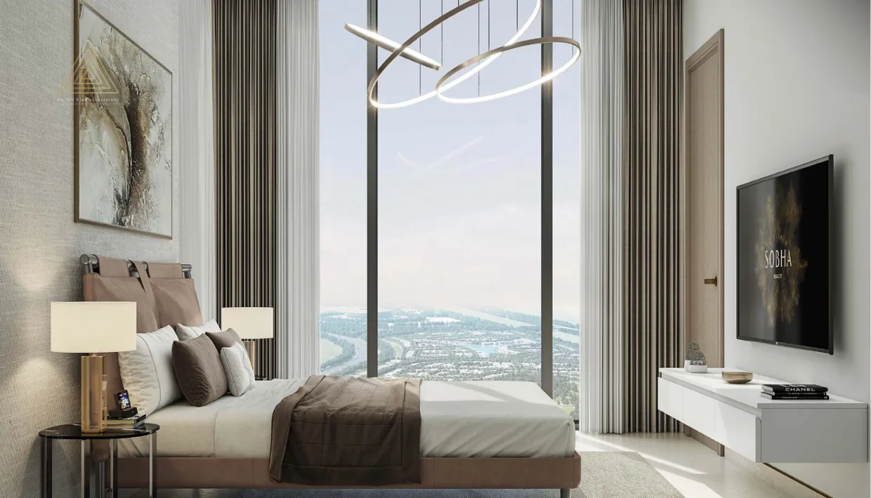 Sobha Solis at Motor City by Sobha Realtyسوبها سوليس في موتور سيتي من شركة سوبها العقاريةbedroom