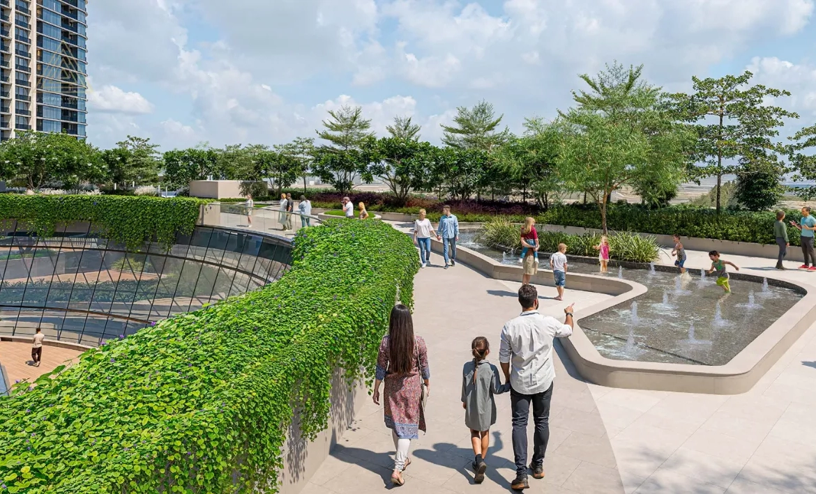 Sobha Solis at Motor City by Sobha Realtyسوبها سوليس في موتور سيتي من شركة سوبها العقاريةlawn