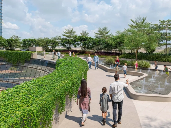 Sobha Solis at Motor City by Sobha Realtyسوبها سوليس في موتور سيتي من شركة سوبها العقاريةlawn