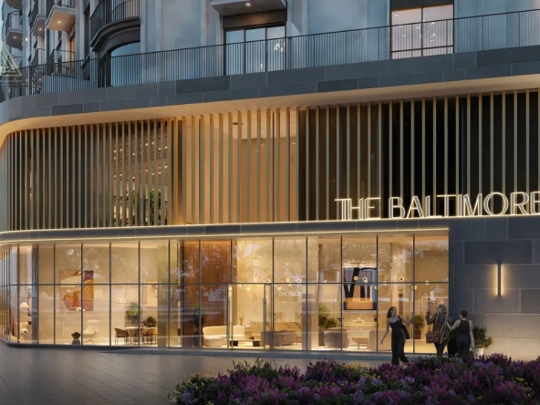 The Baltimore at Town Square Dubai by Nshamaذا بالتيمور في تاون سكوير دبي من نشاماentrance