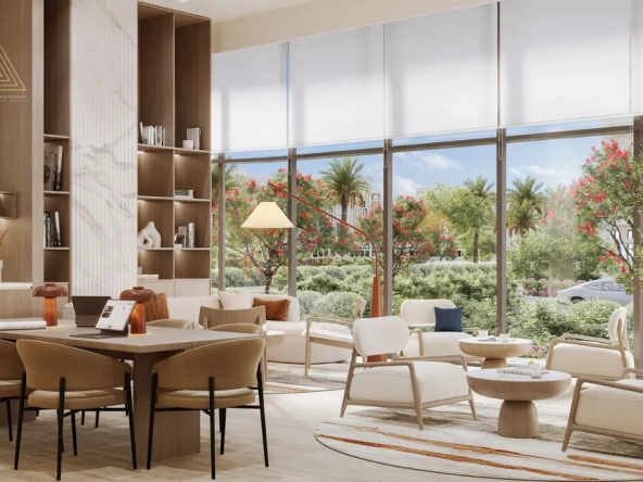 The Baltimore at Town Square Dubai by Nshamaذا بالتيمور في تاون سكوير دبي من نشاماliving area