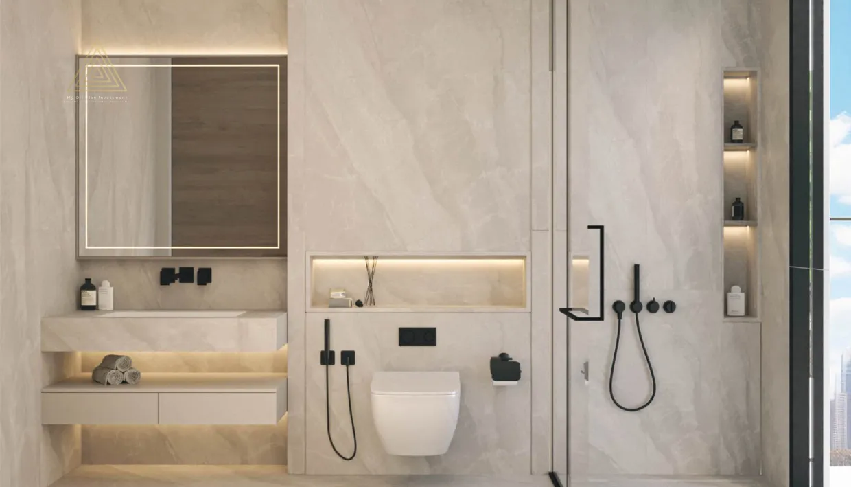The Boulevard by Prestige One at Dubailand Residence Complexالبوليفارد من برستيج وان في مجمع دبي لاند السكنيbathroom