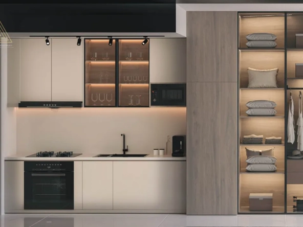 The Boulevard by Prestige One at Dubailand Residence Complexالبوليفارد من برستيج وان في مجمع دبي لاند السكنيkitchen