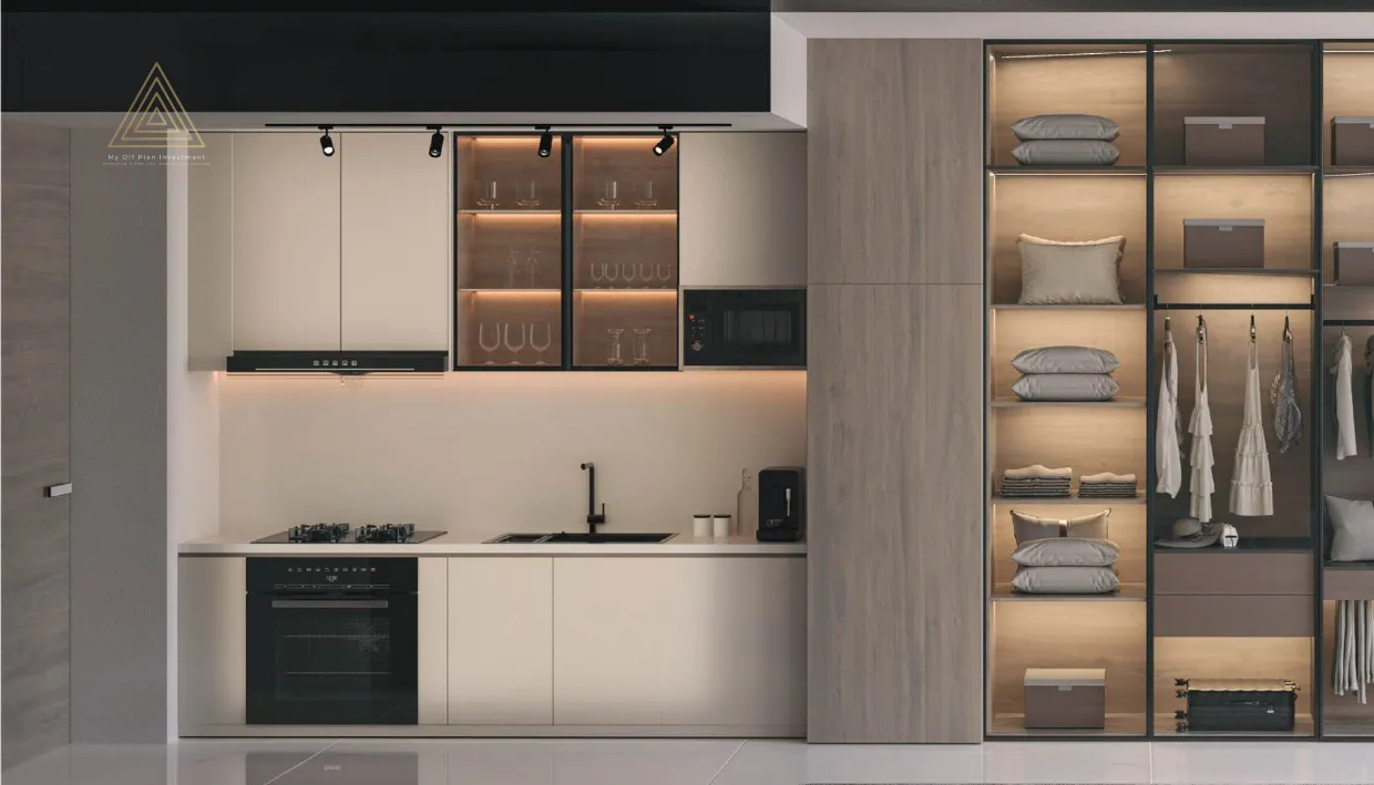 The Boulevard by Prestige One at Dubailand Residence Complexالبوليفارد من برستيج وان في مجمع دبي لاند السكنيkitchen