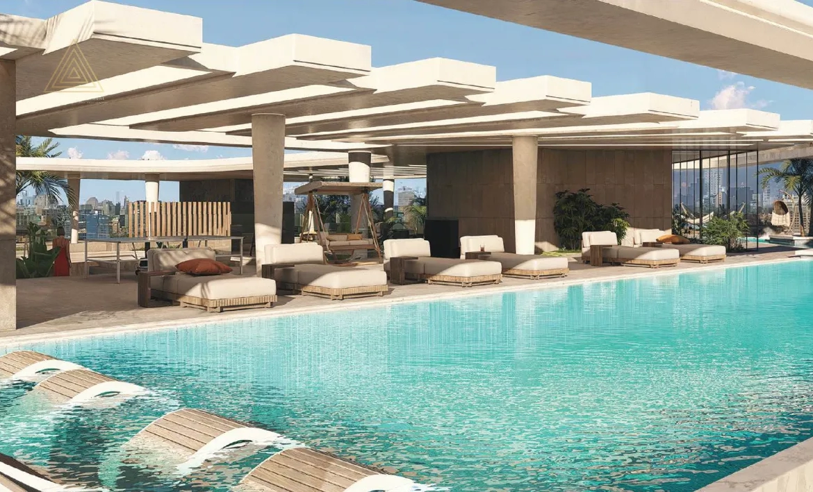 The Boulevard by Prestige One at Dubailand Residence Complexالبوليفارد من برستيج وان في مجمع دبي لاند السكنيswiming pool