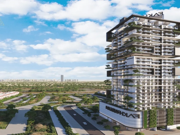 Treppan Tower at JVT, Dubai by Fakhruddin Propertiesبرج تريبان في قرية جميرا الدائرية، دبي من تصميم فخر الدين العقاريةbuilding