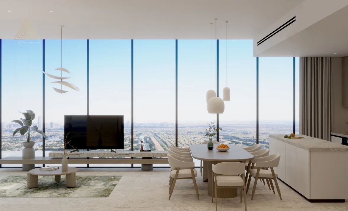 Treppan Tower at JVT, Dubai by Fakhruddin Propertiesبرج تريبان في قرية جميرا الدائرية، دبي من تصميم فخر الدين العقاريةdinning