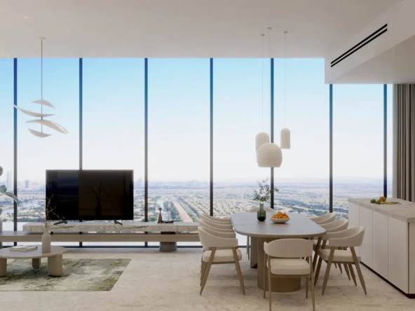 Treppan Tower at JVT, Dubai by Fakhruddin Propertiesبرج تريبان في قرية جميرا الدائرية، دبي من تصميم فخر الدين العقاريةdinning