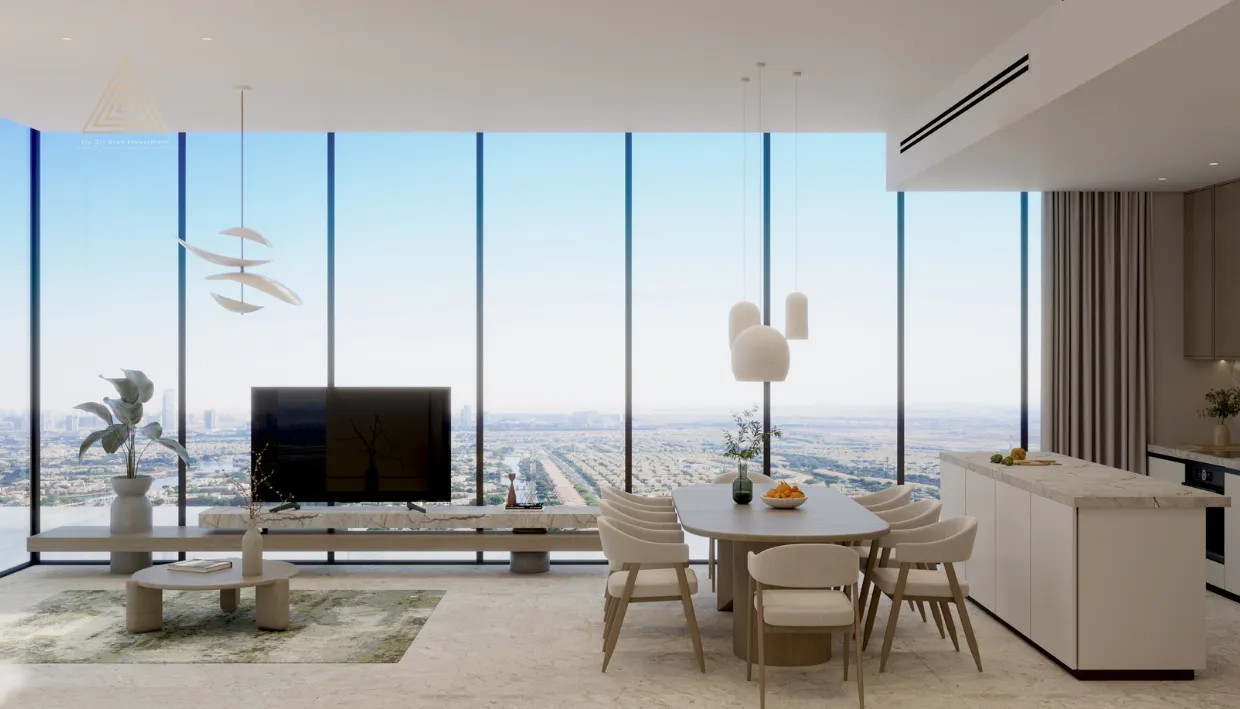 Treppan Tower at JVT, Dubai by Fakhruddin Propertiesبرج تريبان في قرية جميرا الدائرية، دبي من تصميم فخر الدين العقاريةdinning