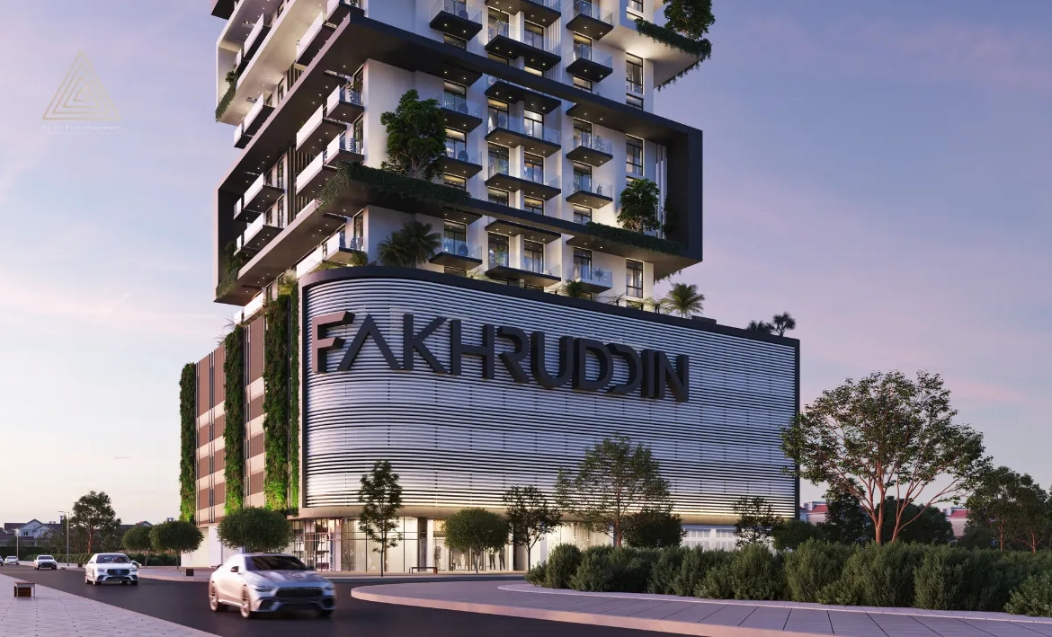 Treppan Tower at JVT, Dubai by Fakhruddin Propertiesبرج تريبان في قرية جميرا الدائرية، دبي من تصميم فخر الدين العقاريةentrance