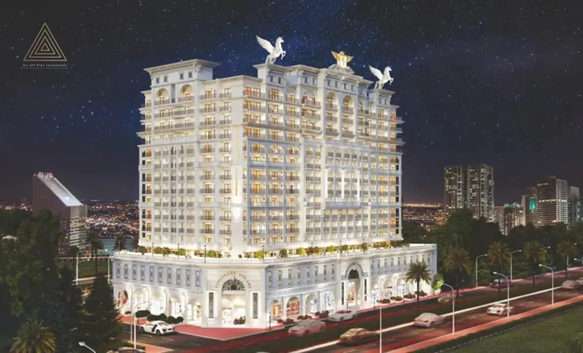 Vincitore Volare at Arjan by Vincitore Developmentفينسيتور فولاري في أرجان من شركة فينسيتور للتطويرbuilding