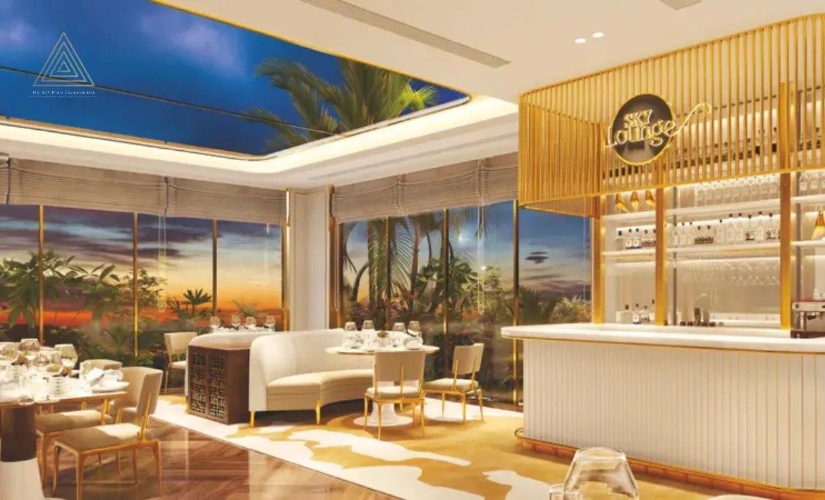 Vincitore Volare at Arjan by Vincitore Developmentفينسيتور فولاري في أرجان من شركة فينسيتور للتطويرsky lounge