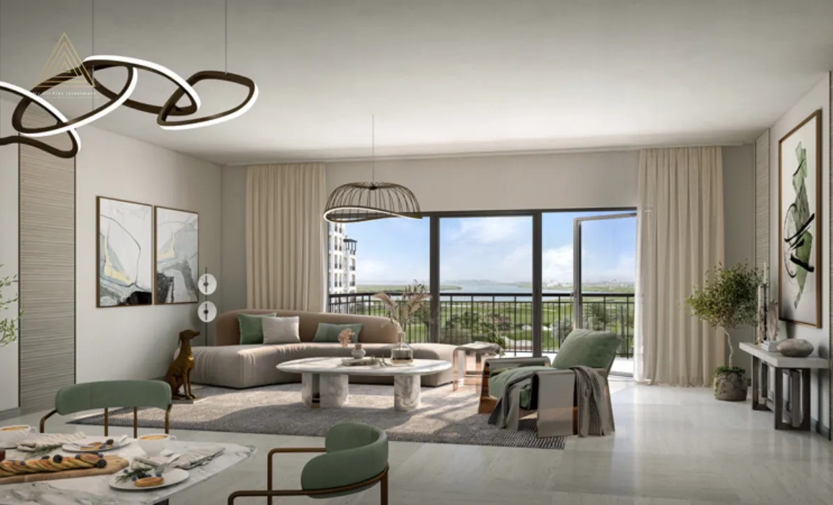 Yas Golf Collection Residences at Yas Island by Aldar Propertiesياس جولف كوليكشن ريزيدنسز في جزيرة ياس من الدار العقاريةliving