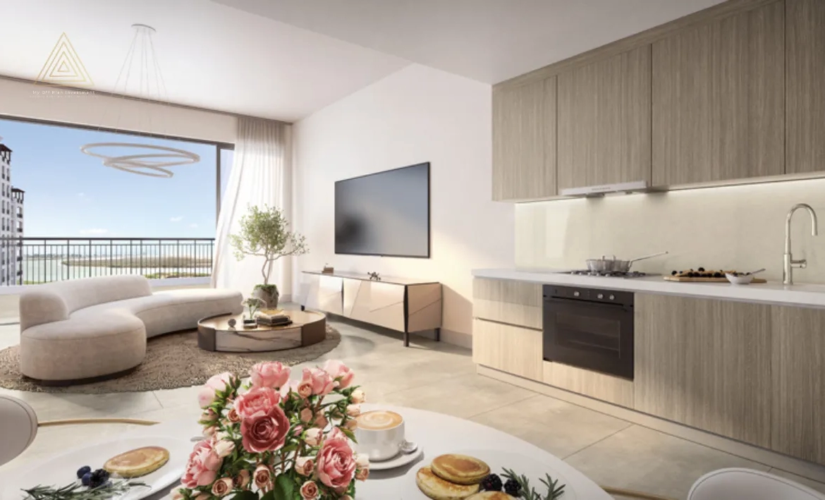 Yas Golf Collection Residences at Yas Island by Aldar Propertiesياس جولف كوليكشن ريزيدنسز في جزيرة ياس من الدار العقاريةliving area