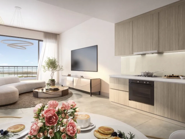 Yas Golf Collection Residences at Yas Island by Aldar Propertiesياس جولف كوليكشن ريزيدنسز في جزيرة ياس من الدار العقاريةliving area