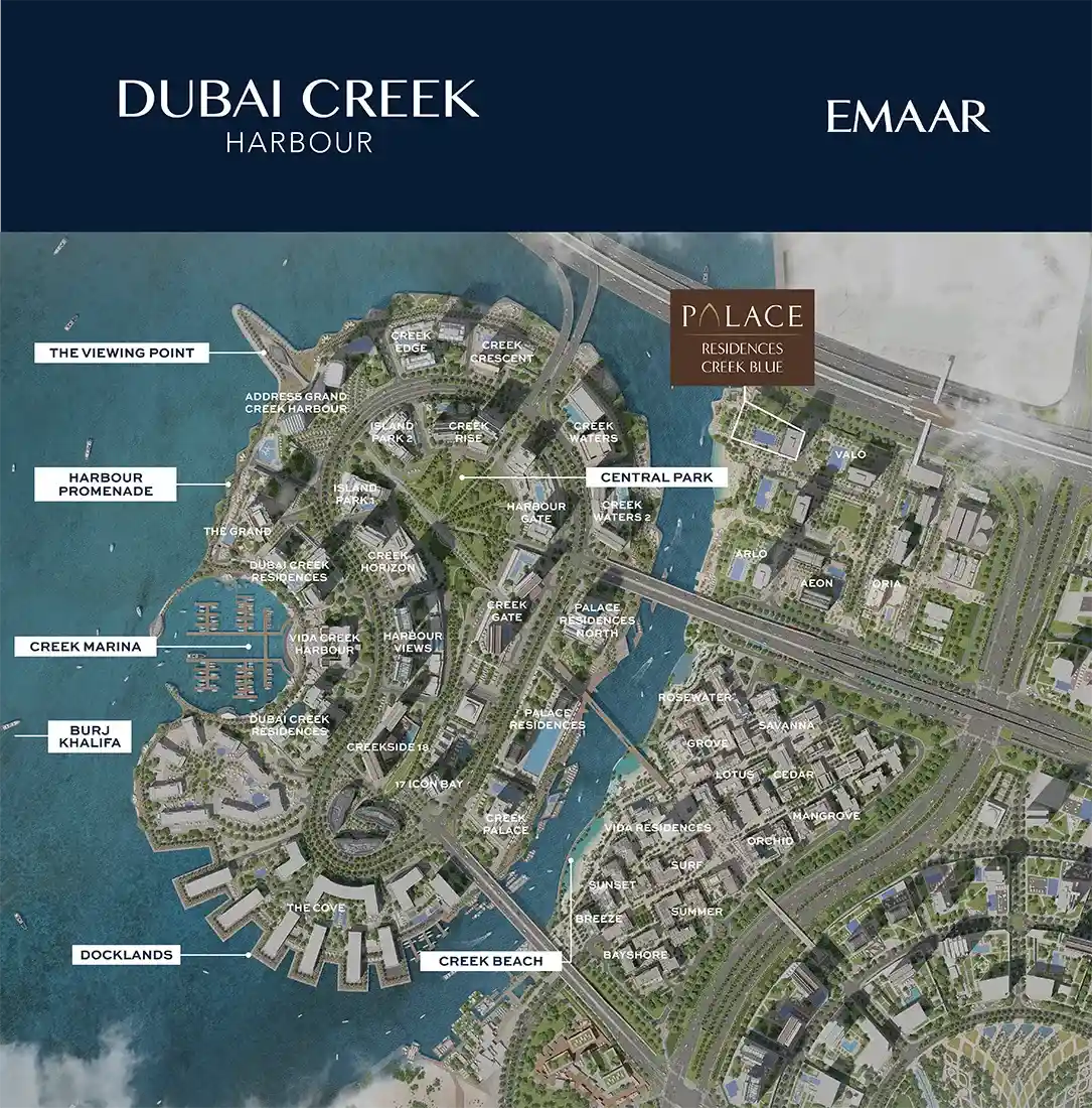 Palace Residences Creek Blue by Emaar at Dubai Creek Harbour