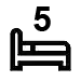 5 Bedroom Icon