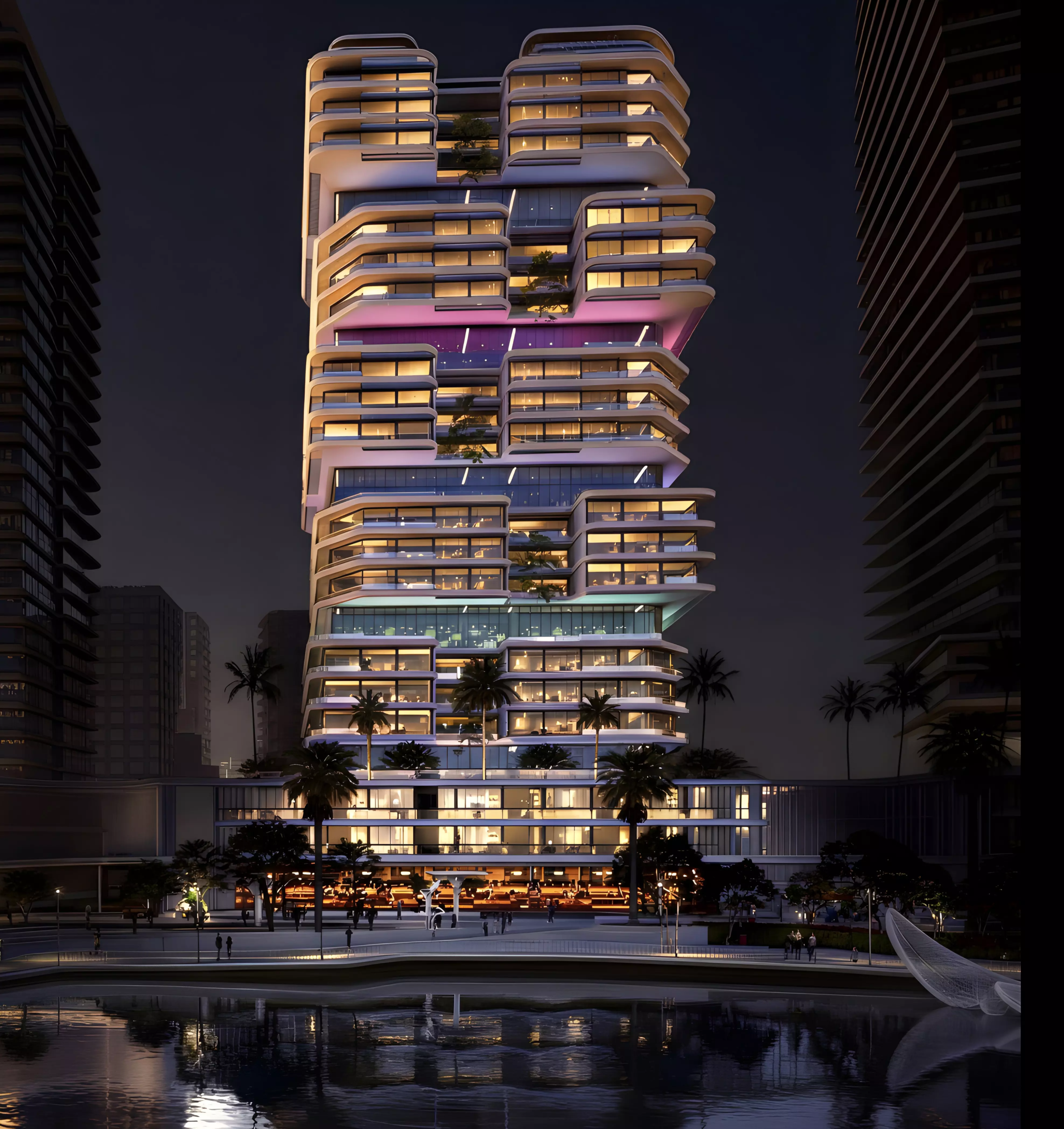 The Artery Residence at Al Reem Island by Imkan Building View